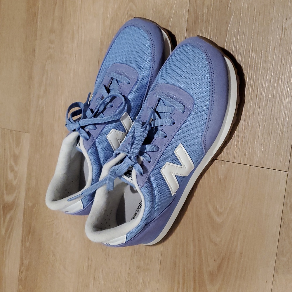 New Balance 501 Women's Size US 9.5 Blue Suede Lace-Up Athletic Running Shoes